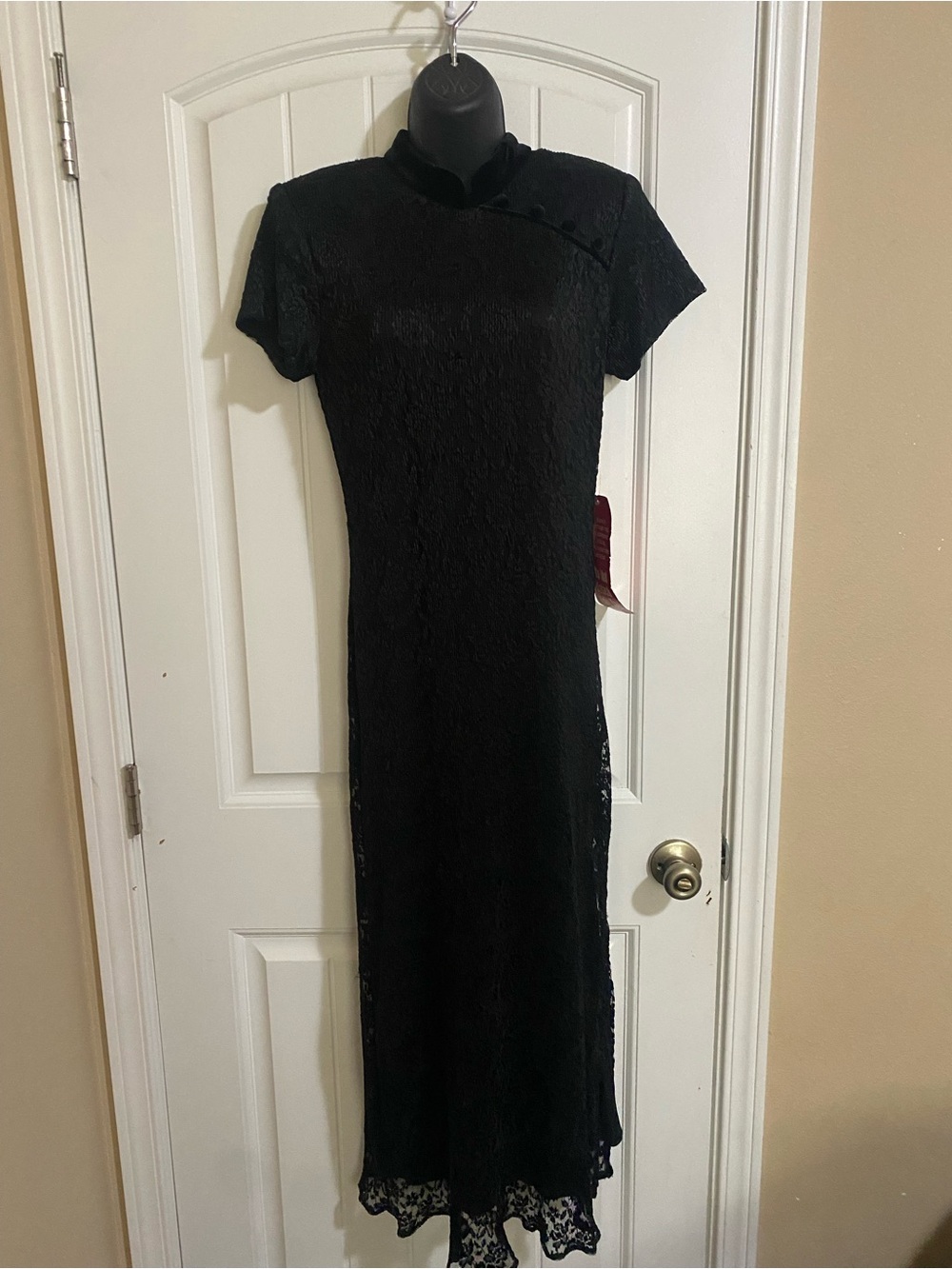 🖤 Vintage 90s Connected Apparel Floral Lace Maxi Dress 🖤